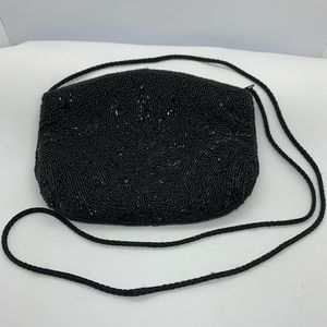 Vintage Bechamel Beaded Black Evening Bag